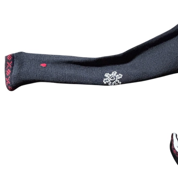 Womens Large Christmas Holiday Cardigan Sweater Karen Scott Vtg Button Up Pocket - Picture 4 of 15